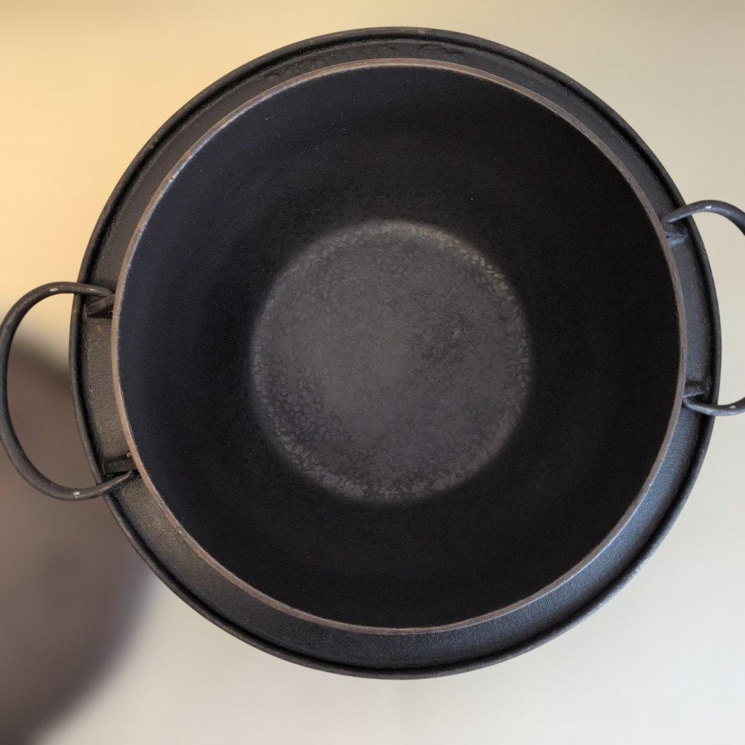 岩鋳 南部鉄器 ごはん鍋 3合炊き IH対応 ガス火 直火 ごはん釜