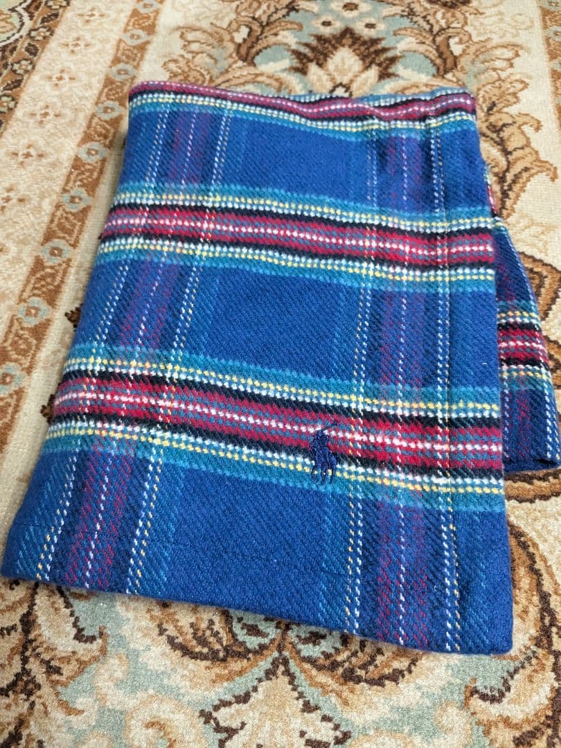 【新品未使用】ラルフローレン　ハーフ コットン ブランケット