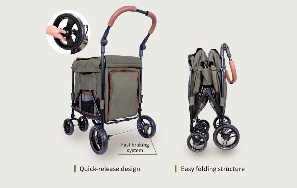 Ibiyaya　ペット用カート　ストローラー　FS1880-P　【平行輸入品】