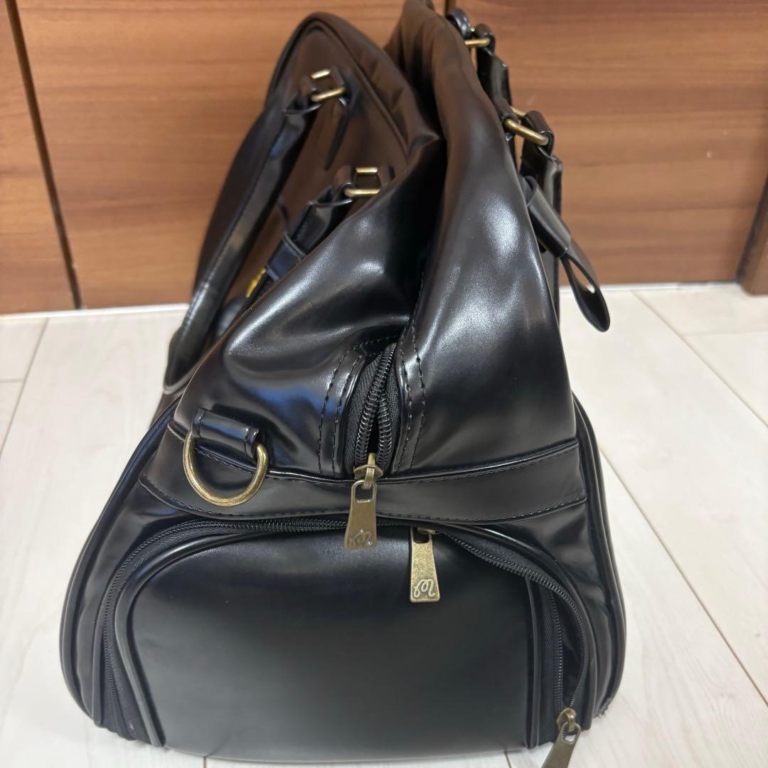 Malbon Golf/マルボンゴルフ　スペースバケットボストンバッグ　黒