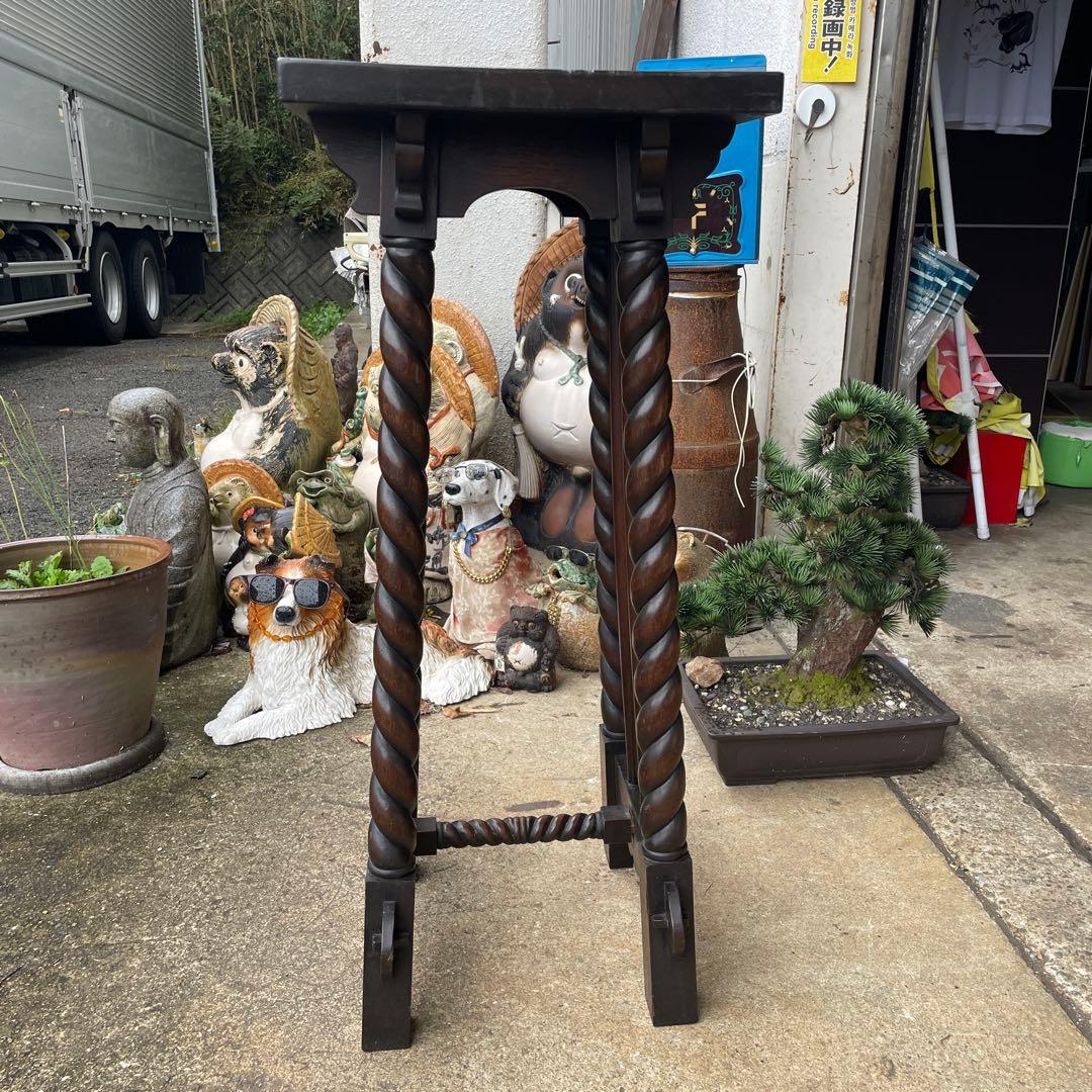 イギリスアンティーク　 飾り台 フラワースタンド 英国式 マホガニー レトロ