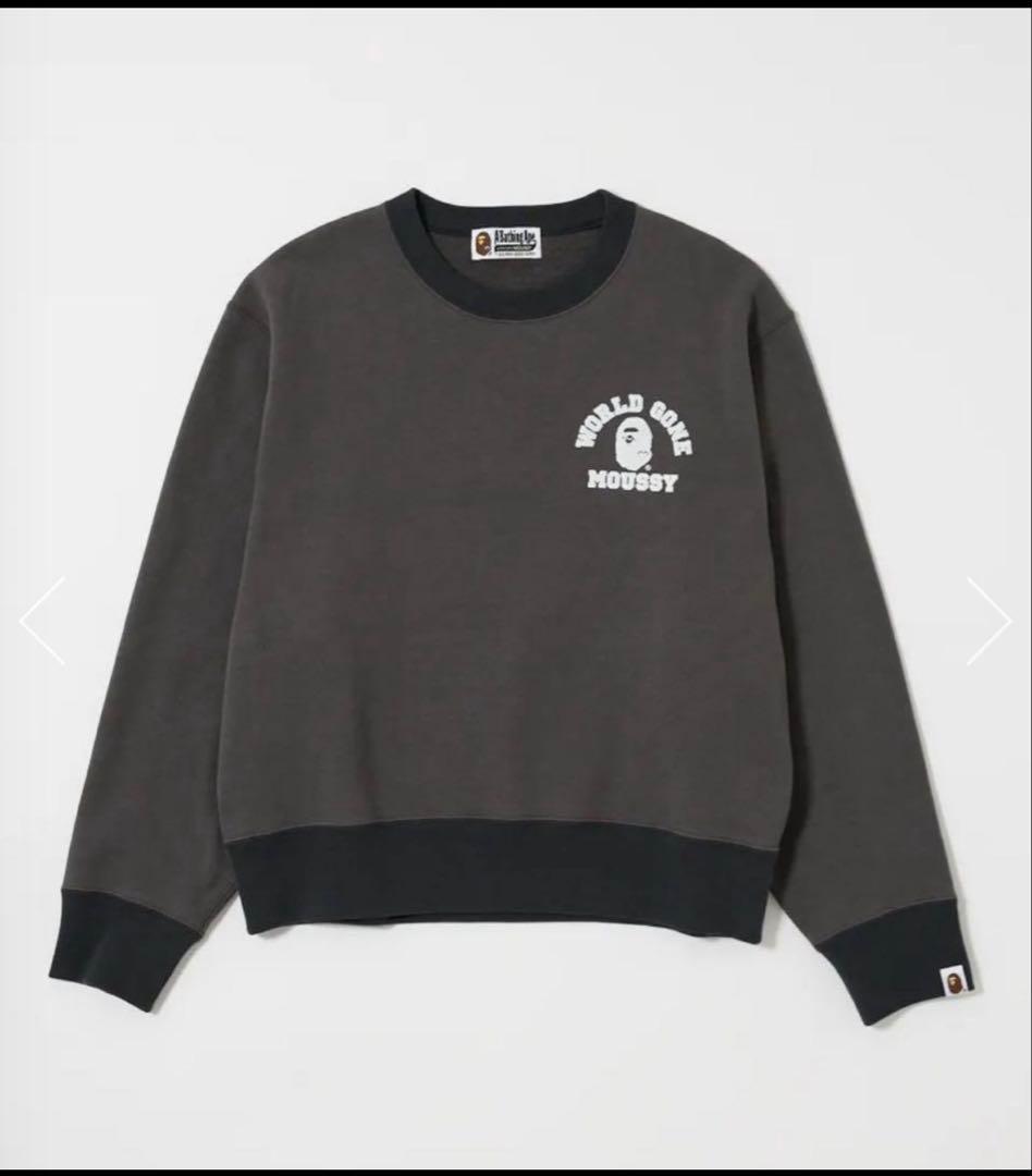 MOUSSY × A BATHING APE トレーナー