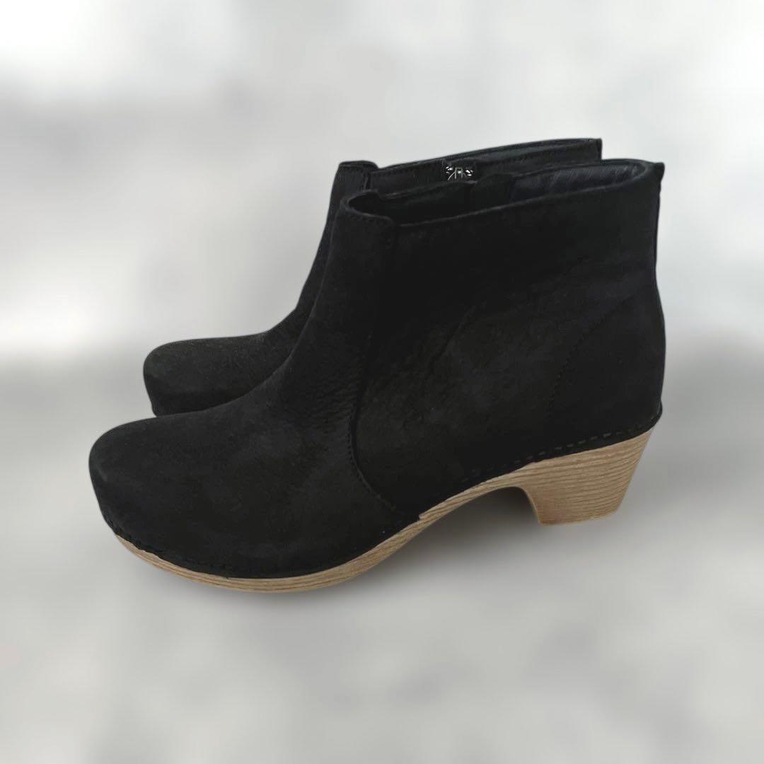 美品 ダンスコ Maria マリア レザーショートブーツ 38