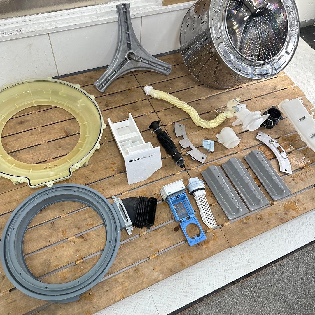 SHARP ES-S7H-CL 2023年製　ドラム式洗濯機　分解洗浄