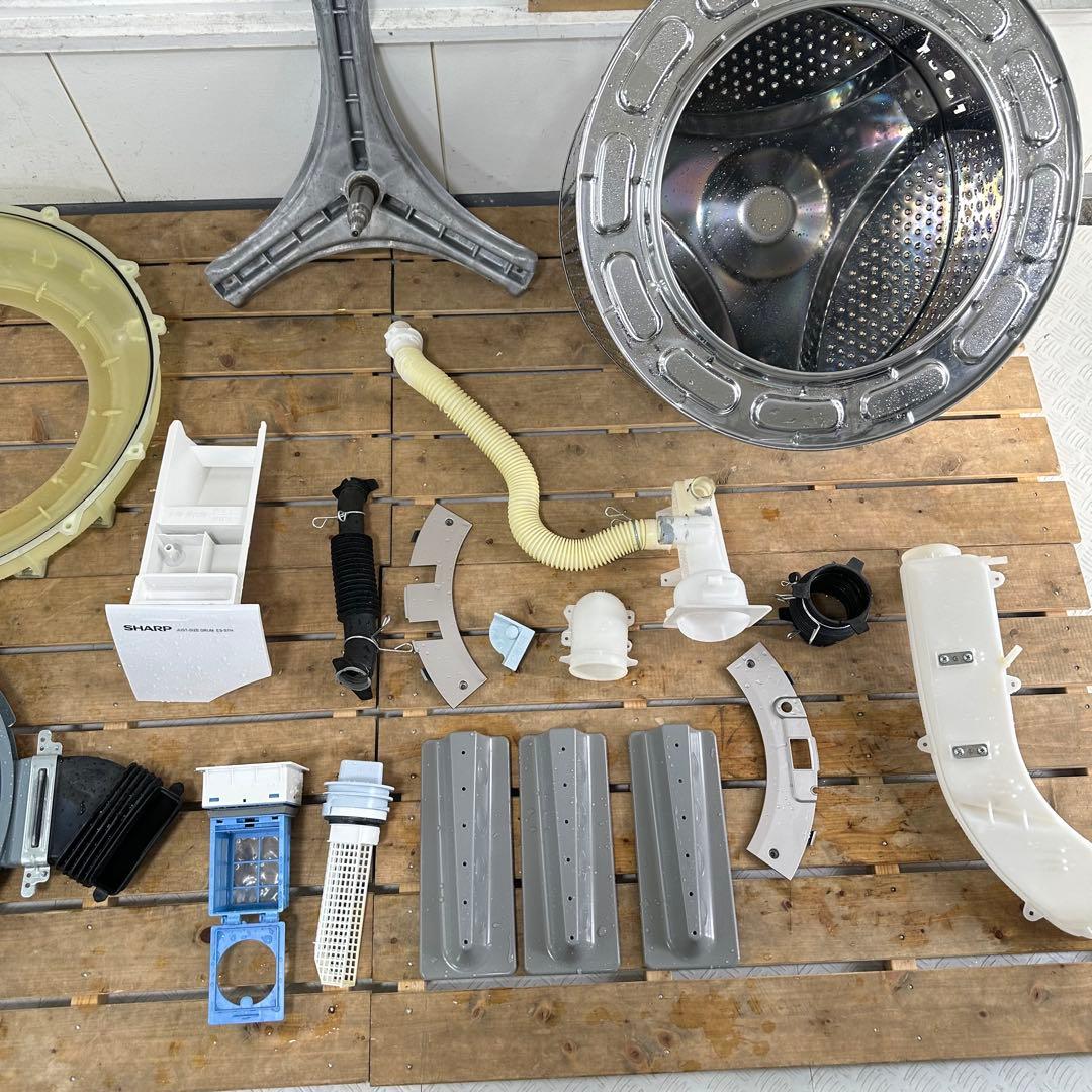 SHARP ES-S7H-CL 2023年製　ドラム式洗濯機　分解洗浄