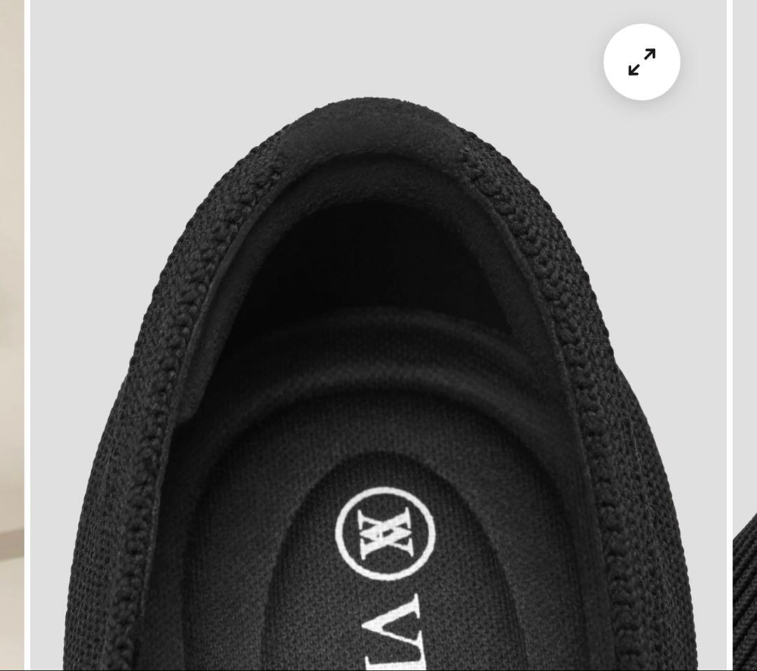 新品　VIVAIA メリージェーン　フラットシューズ　ブラック　超軽量　洗濯可