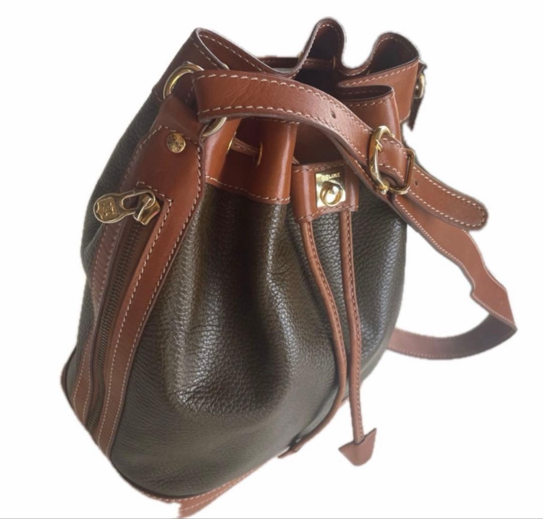 セリーヌ　ヴィンテージ 巾着 ショルダーバッグ ガンチーニ