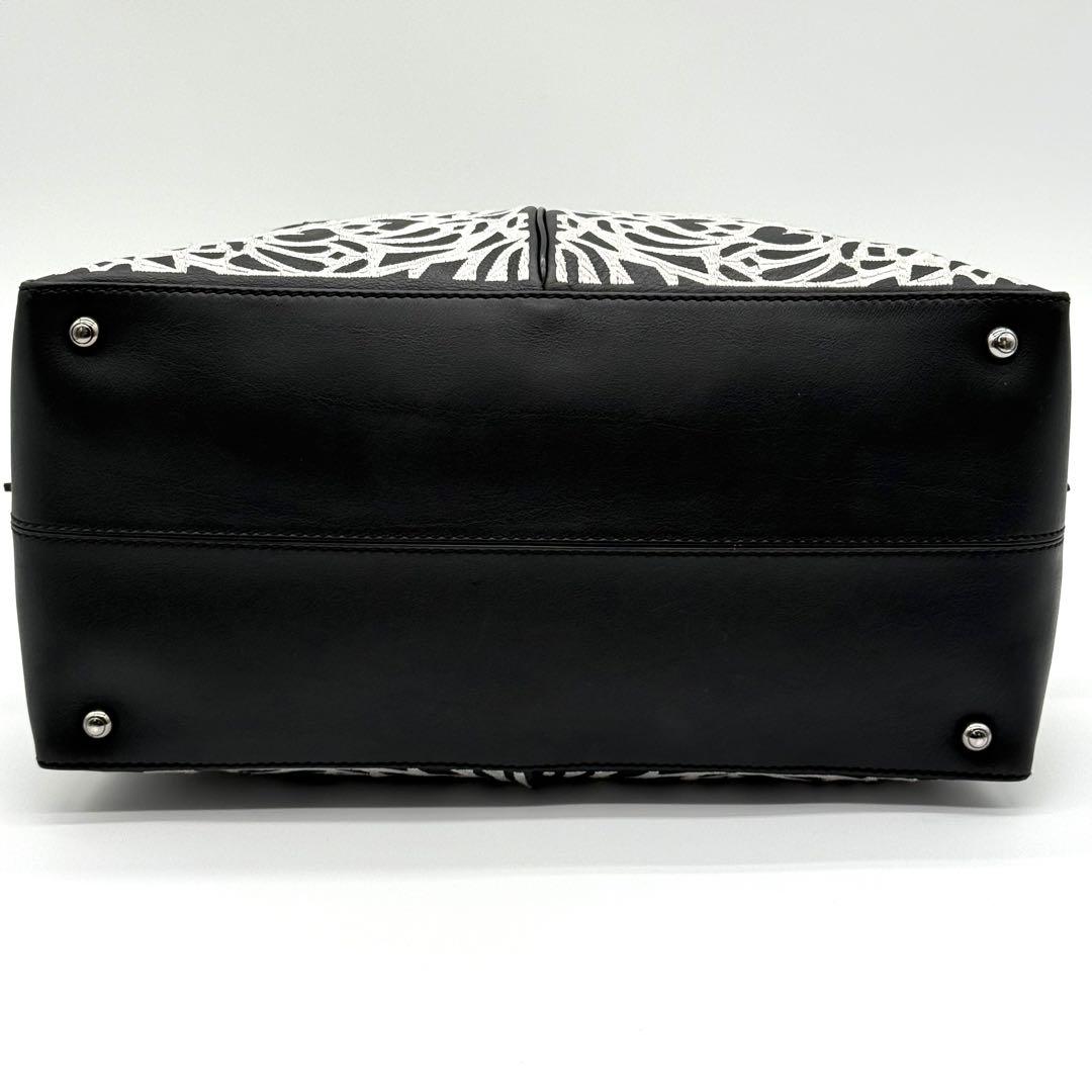 TOD'S トッズ Dスタイリング 刺繡 レザー 本革 2way ハンド バッグ