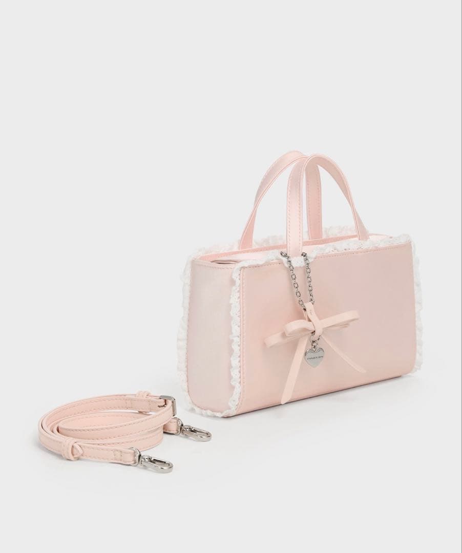 CHARLES & KEITH Raina レイナ レーストリム トートバッグ