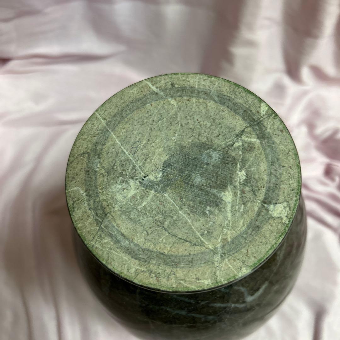 中国の大理石の壺　置物　花生け　アンティーク　未使用