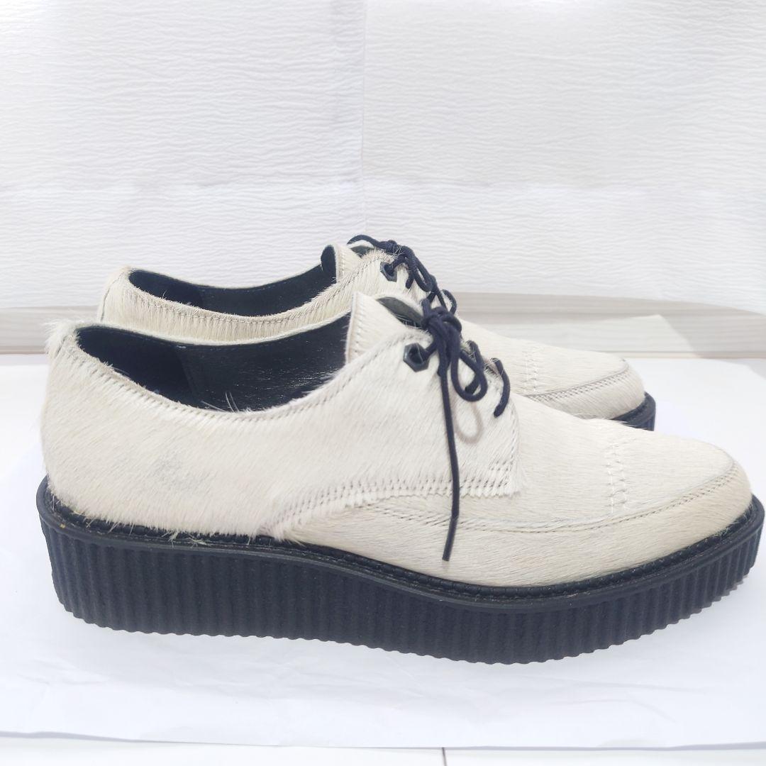 【美品】DIESEL ディーゼル ラバーソール レースアップシューズ ハラコ