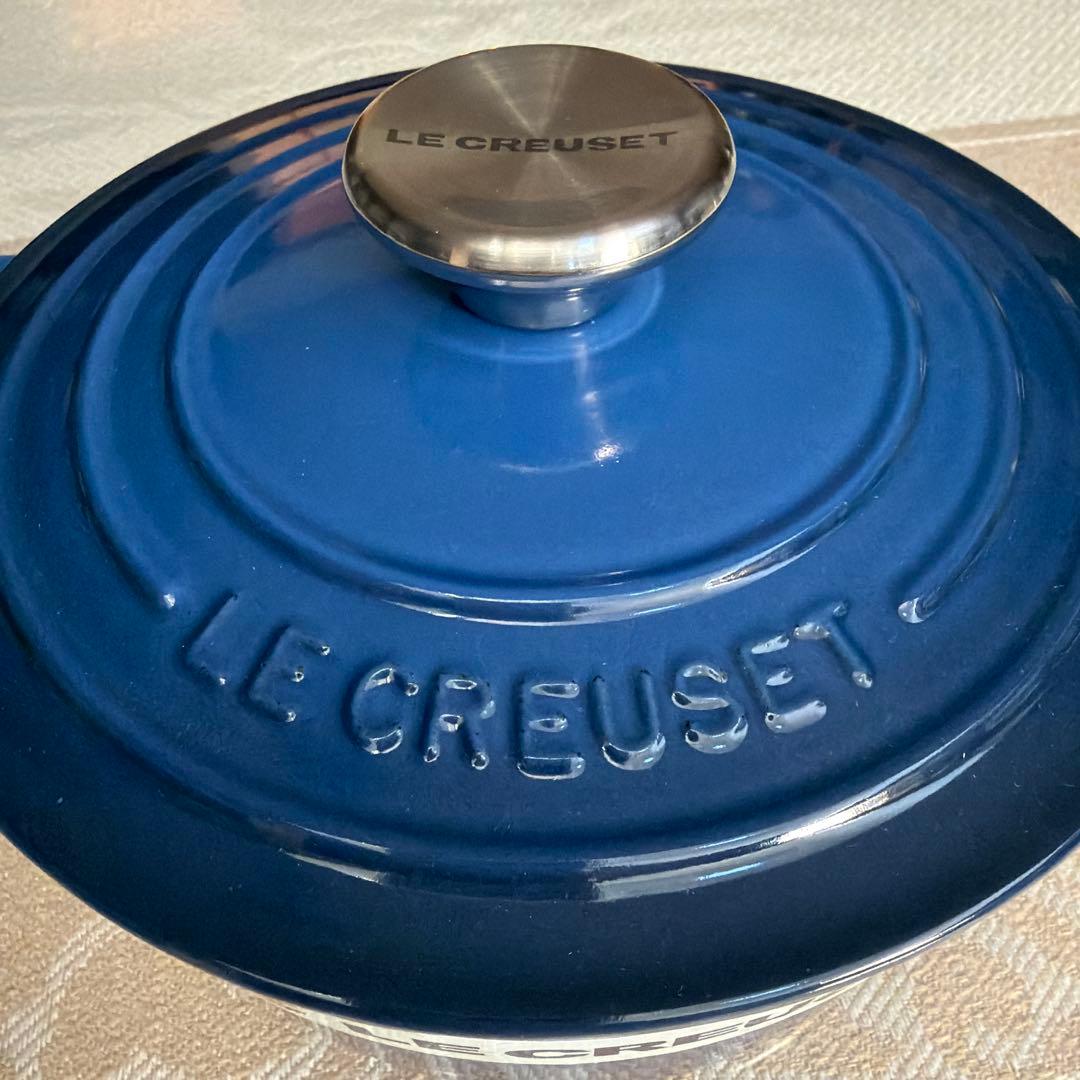 LE CREUSET ブルー 両手鍋18cm