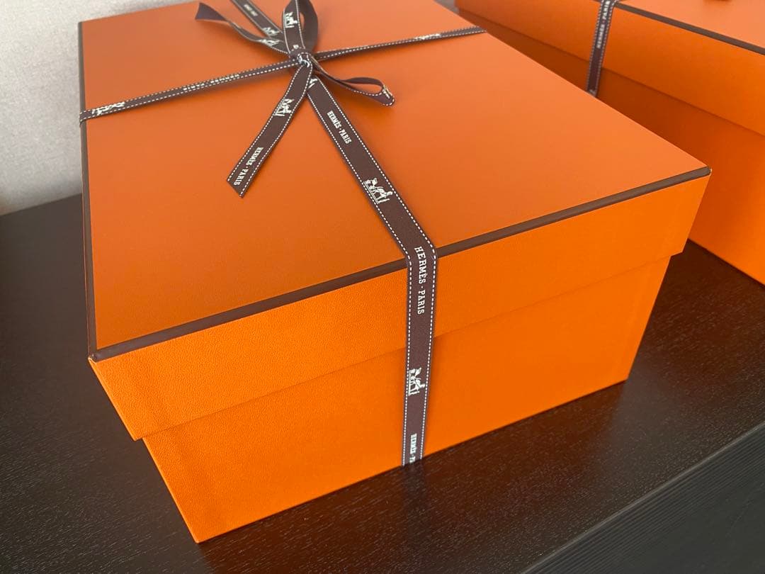 HERMES エルメス 空箱 & リボン 3セット 25.5×38×13.5