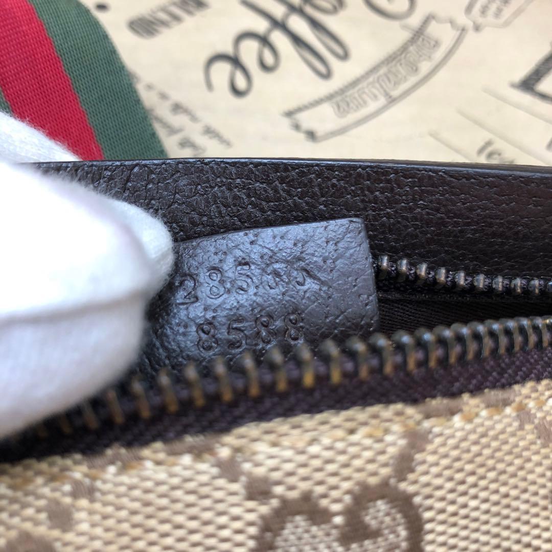 グッチ GG柄 シェリーライン ボティー バッグ キャンバス S3124