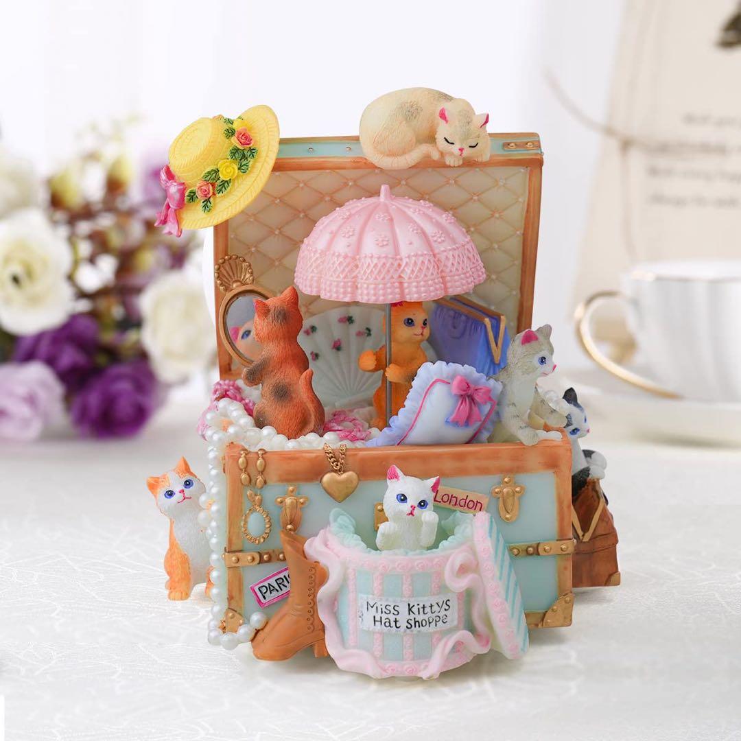 ✨早い者勝ち✨猫オルゴールプレゼント誕生日記念日キャッスルインザスカイ