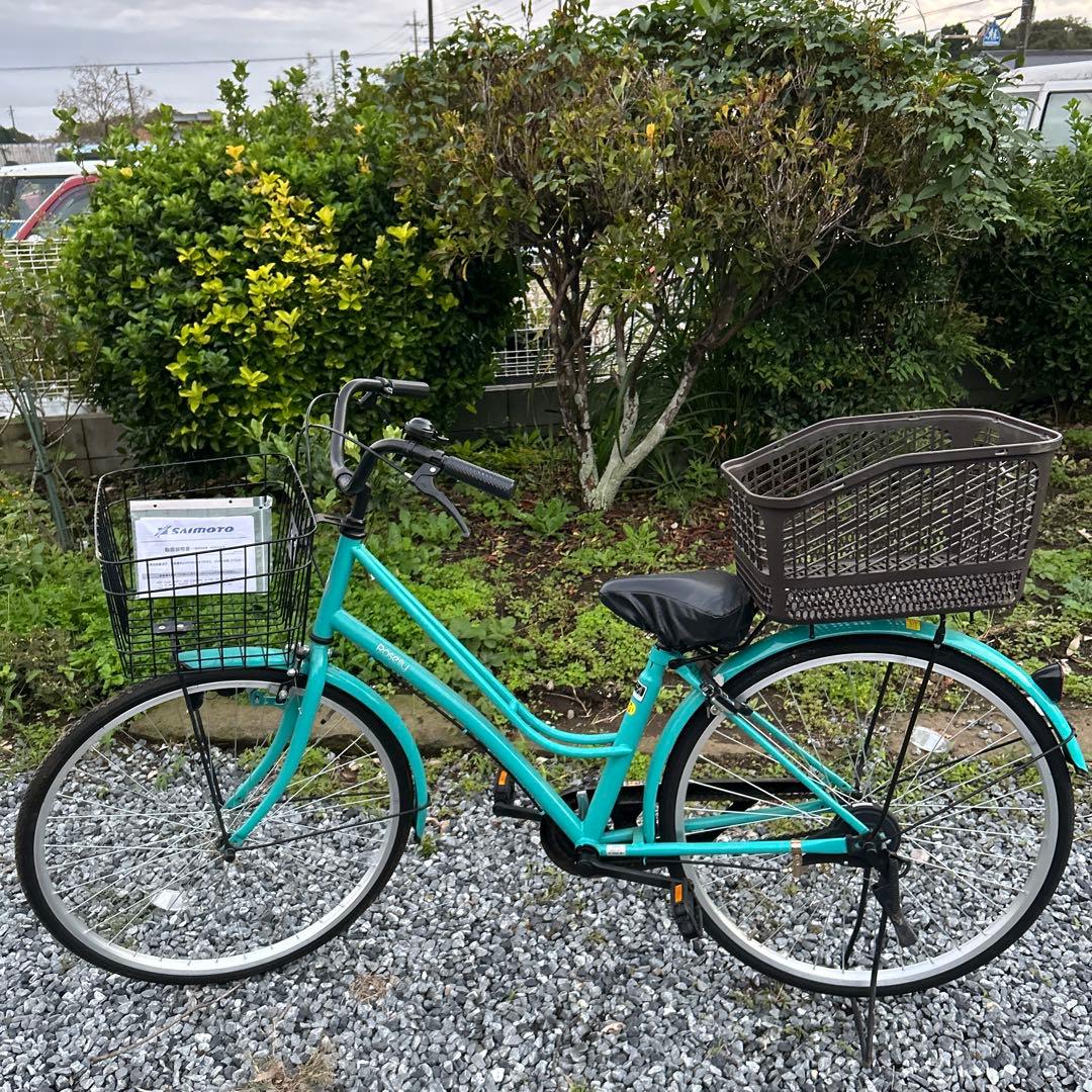 Rosellyシティサイクル アクアブルー　26c