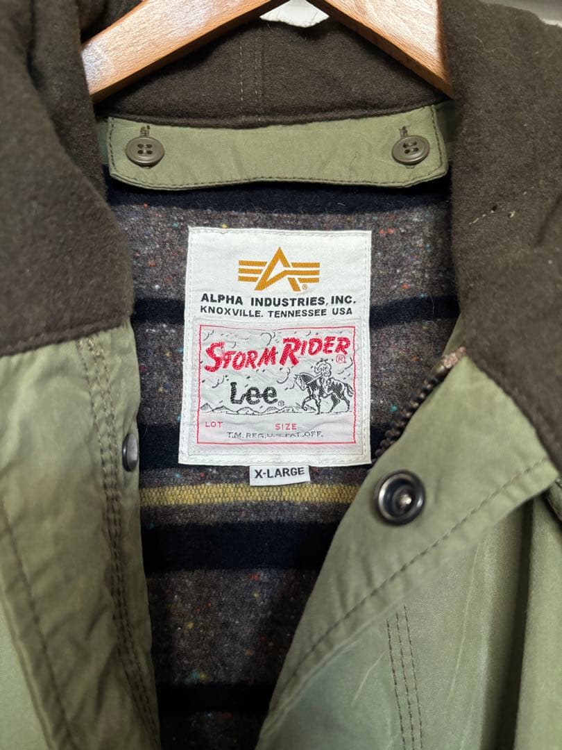 Alpha Industries×Lee STORM RIDER モッズコート