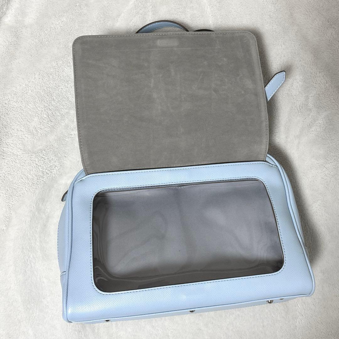 MARSLY マーズリー　フラップボストンバッグ light Blue