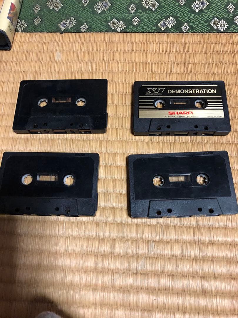 アプリケーションテープ　シャープ　X1/F用のカセットテープ(ジャンク)
