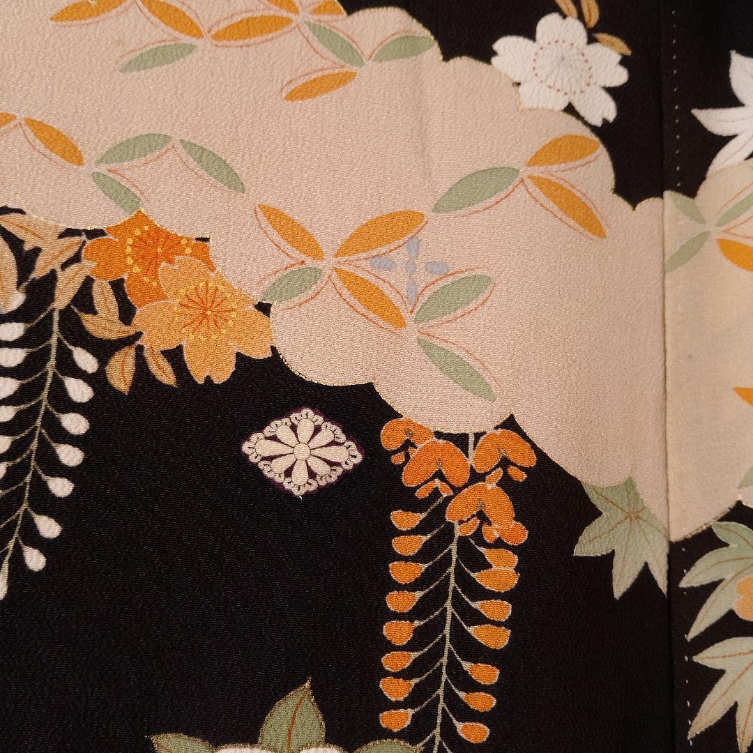 アンティーク　五つ紋　花嫁衣装　振り袖　引き振り袖　正絹　保管品