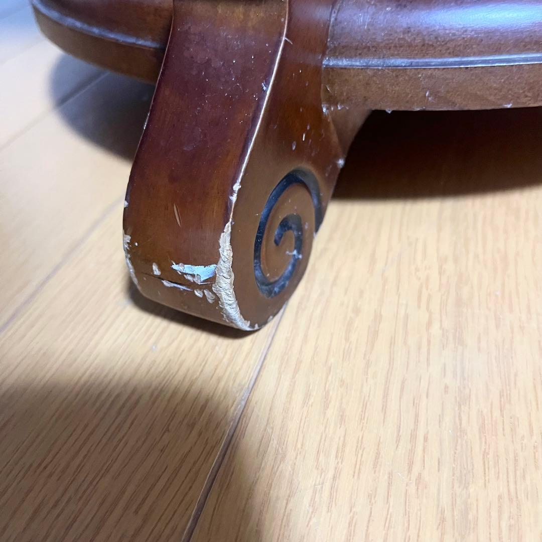 ヨーロピアン アンティーク風 丸テーブル ヴィンテージ 円卓 ラウンドテーブル