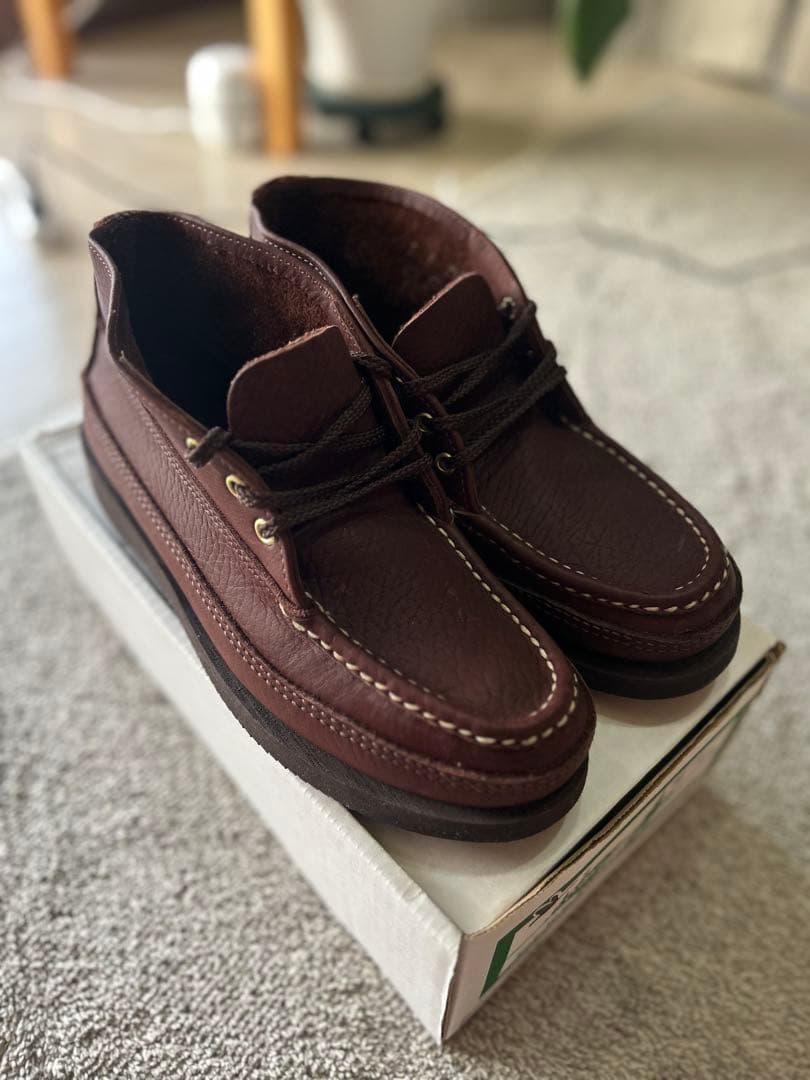 ラッセル ダークブラウン レザー モカシン