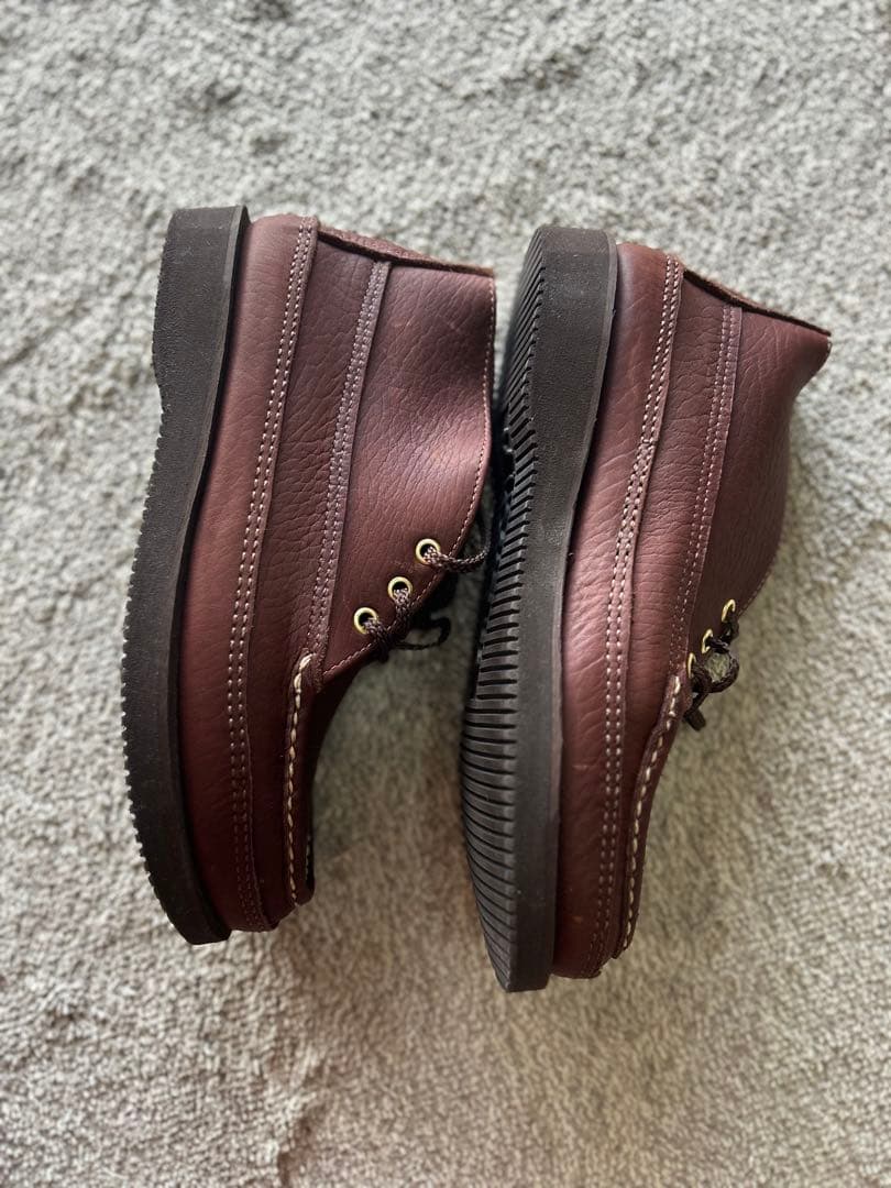 ラッセル ダークブラウン レザー モカシン