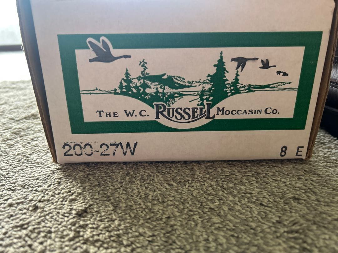 ラッセル ダークブラウン レザー モカシン