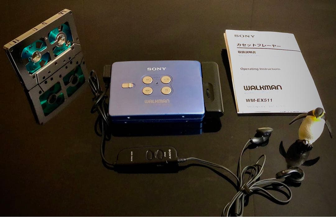 ちゃー⭐️ ‼️SONY WM-EX511 青「整備済み、完動美品」