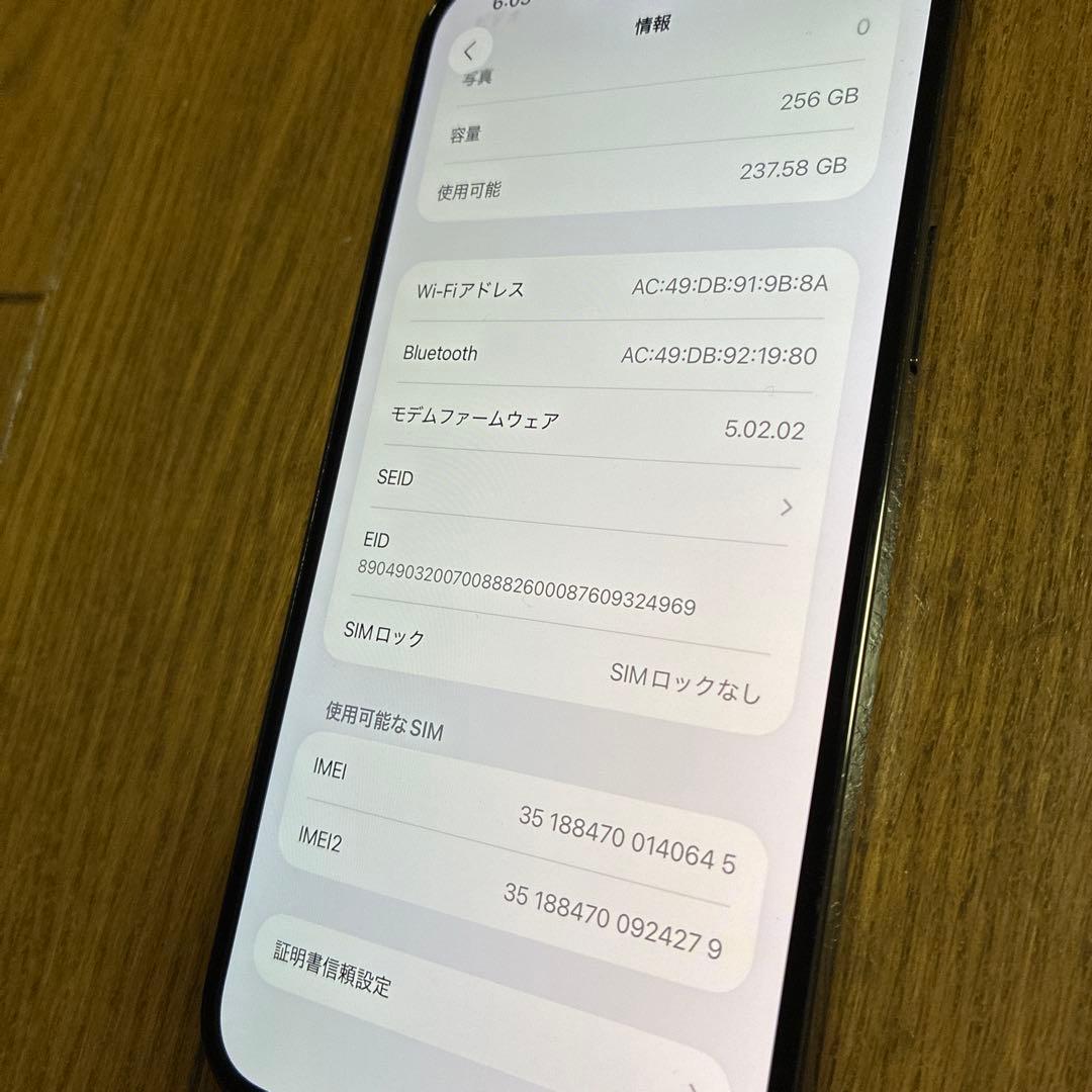 Apple iPhone 13 Pro max 256G グラファイト