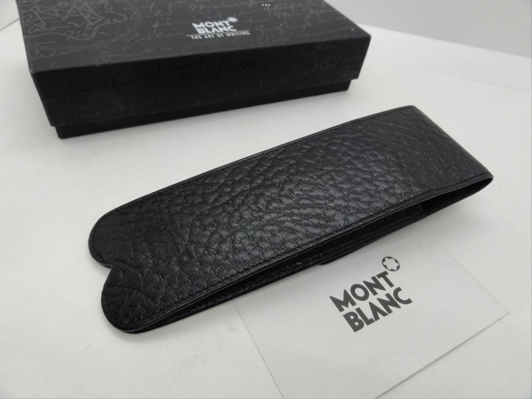 稀な未使用の稀少モデル逸品！GLOVE型極厚本革製ペンポーチ2本差し★モンブラン