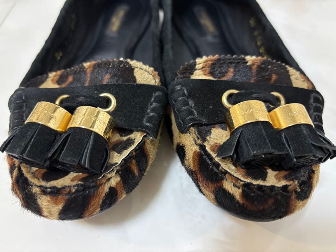 ルイヴィトン フラットシューズ レオパード柄 サイズ36