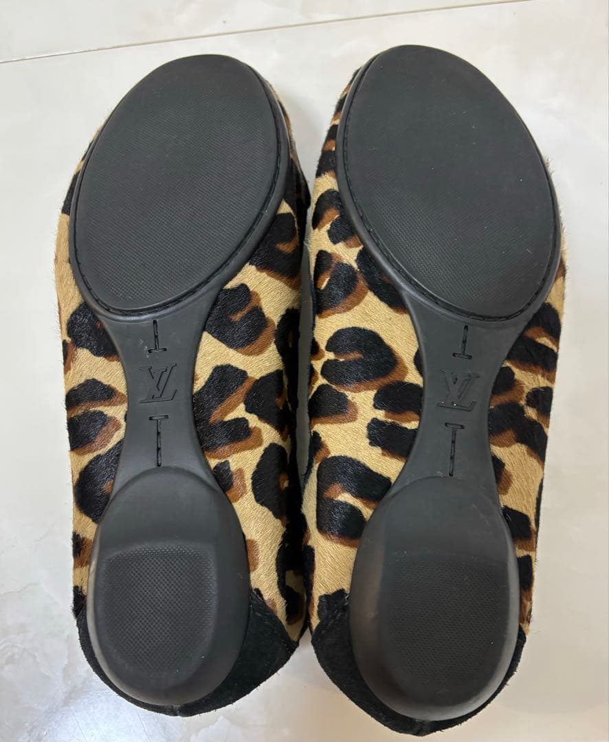 ルイヴィトン フラットシューズ レオパード柄 サイズ36