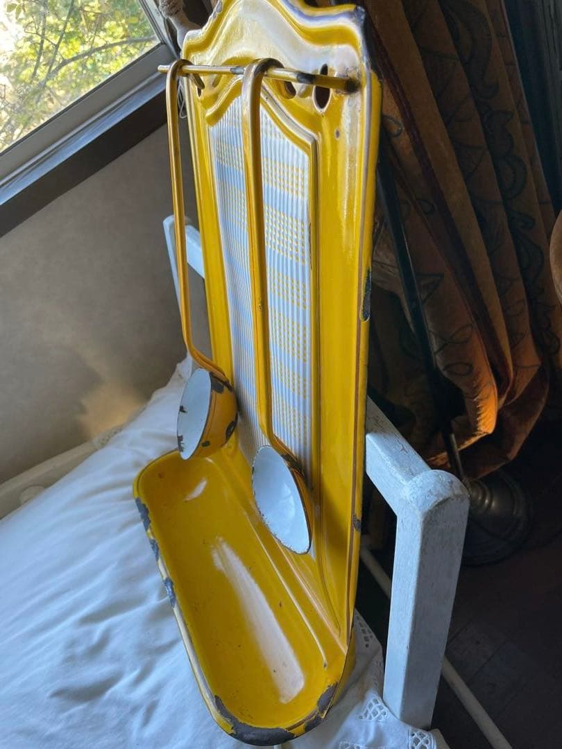 たくちゃんアンティーク　ホーロー　レードルラック　BB社　レードル２本