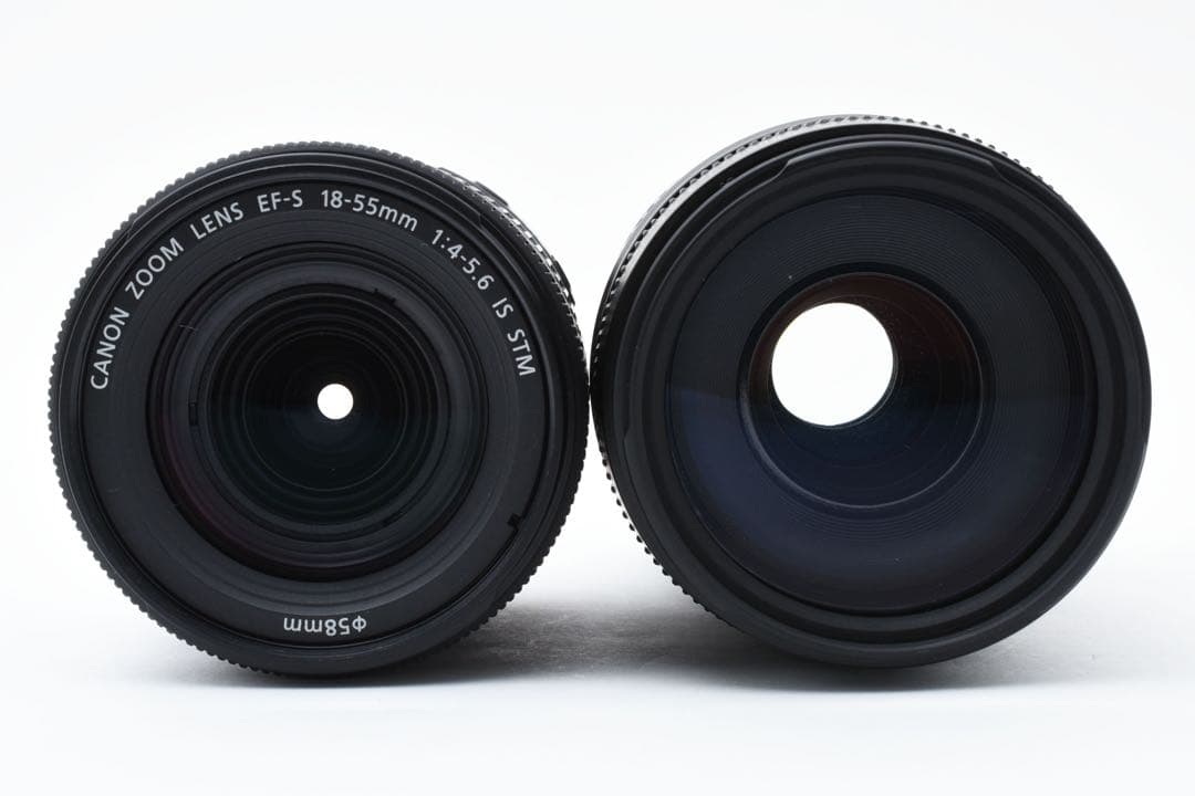 保証付き/一眼レフカメラ/canon kiss x10i標準&望遠レンズセット