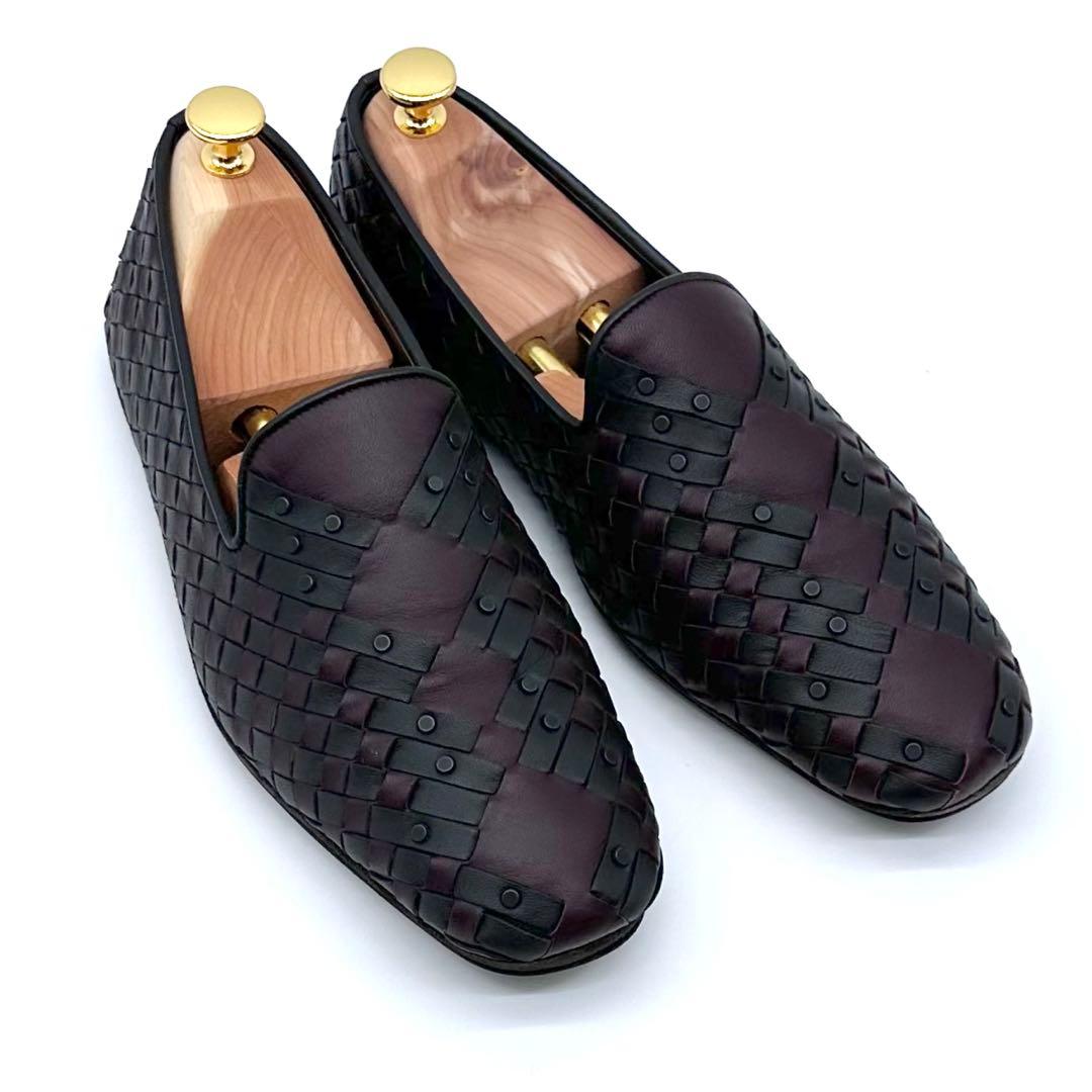 美品✨BOTTEGA VENETA イントレチャート ローファー スタッズ 40