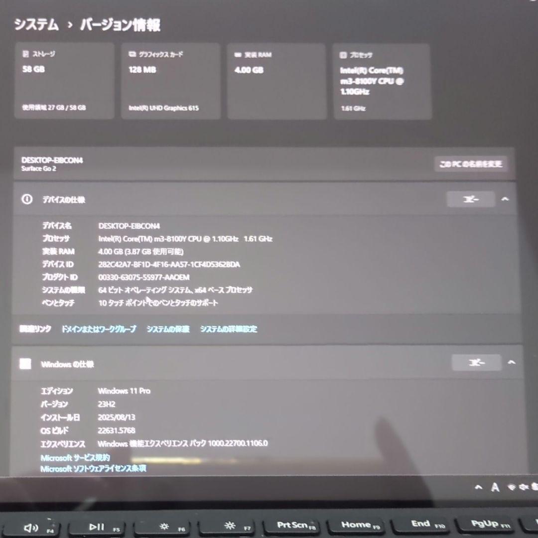 Surface GO2 動作確認済み