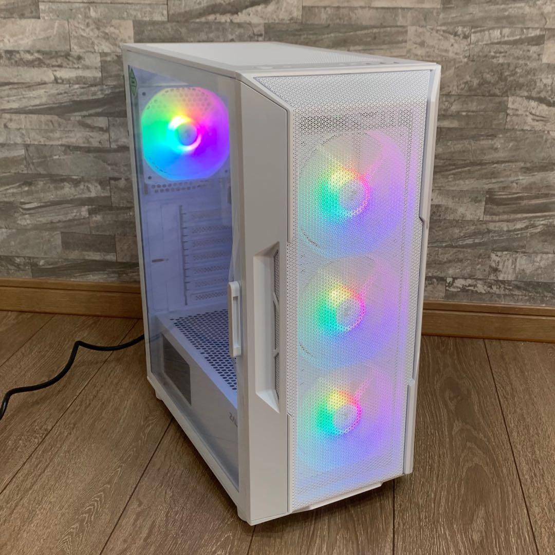 【ハイグレード】 RTX2060搭載ゲーミングPCフルセットホワイト