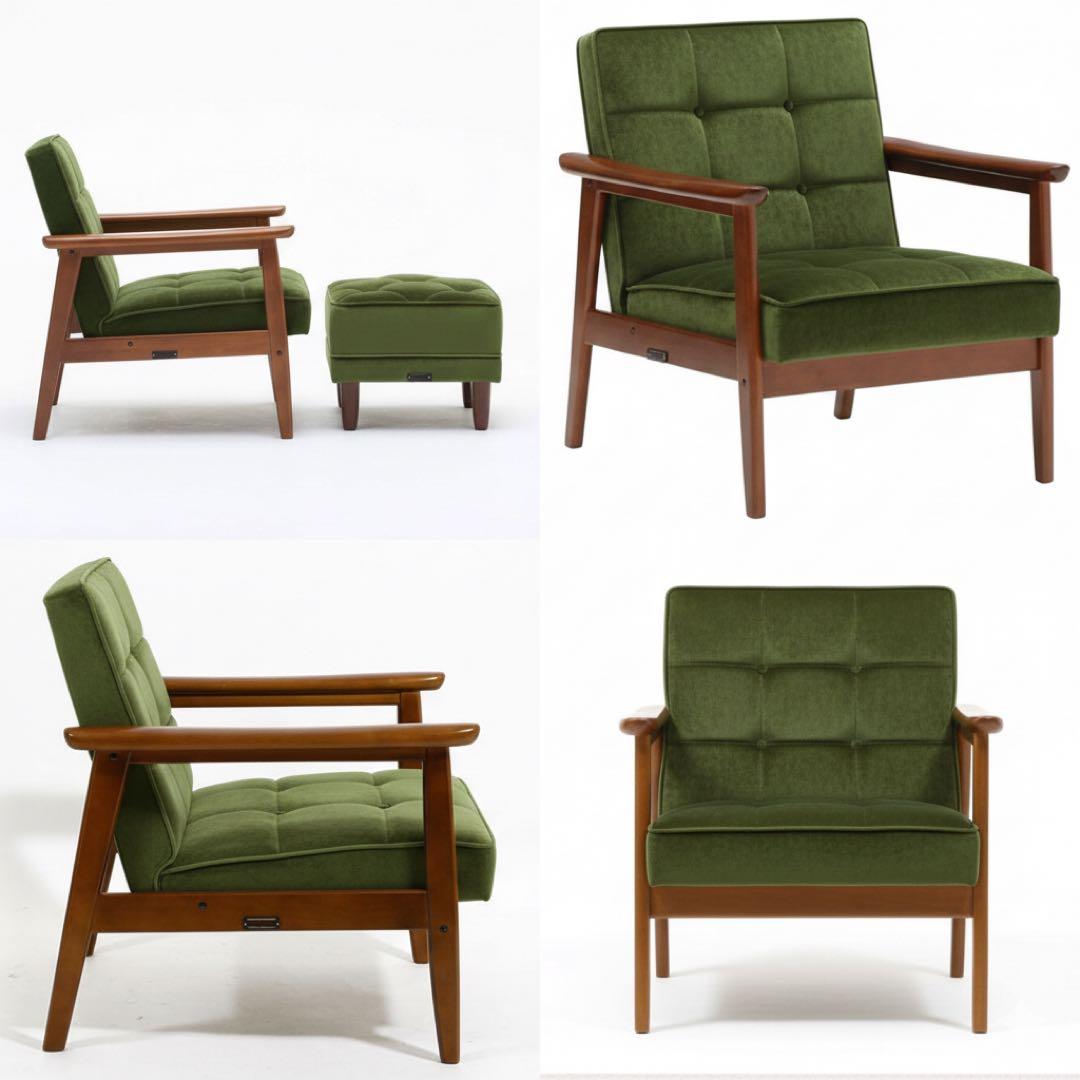 【新品未使用】カリモク60Kチェア1シーター モケットグリーン