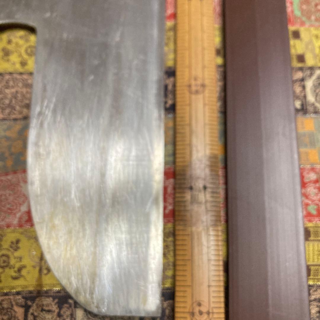 麺切り包丁　蕎麦切り包丁　30×12.5センチ 670グラム　使用品
