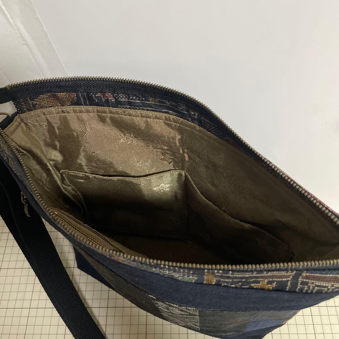 あき◇ショルダーバッグ◇ 正絹本場大島紬パッチワークｆ 4点