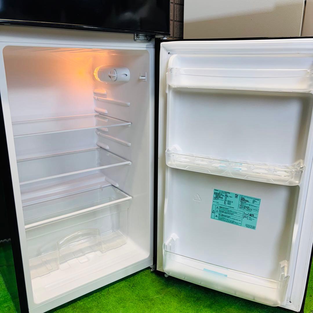 23年製 130L 冷蔵庫 一人暮らし ブラック Haier【地域限定配送無料】