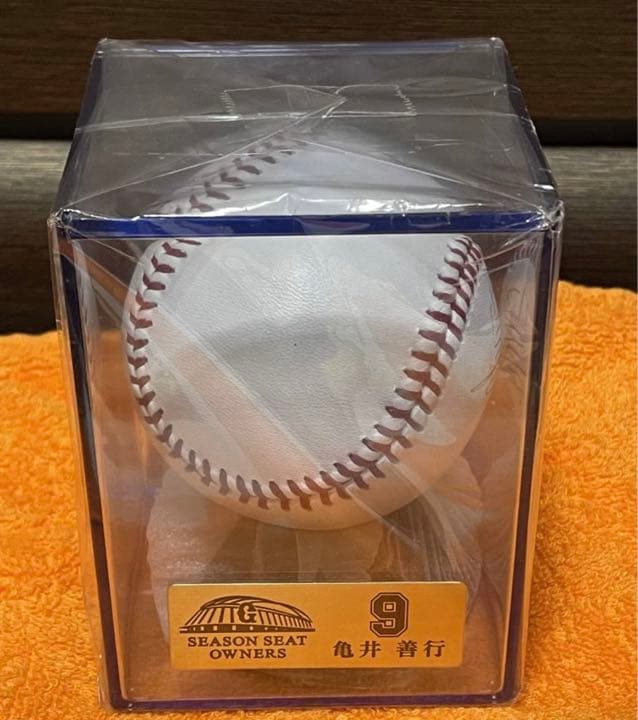 ジャイアンツ　巨人　亀井善行（義行）さん　サインボール　シーズンシート　オーナー
