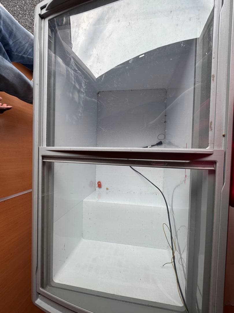 JCM 冷凍庫 ガラス蓋付き 2区画