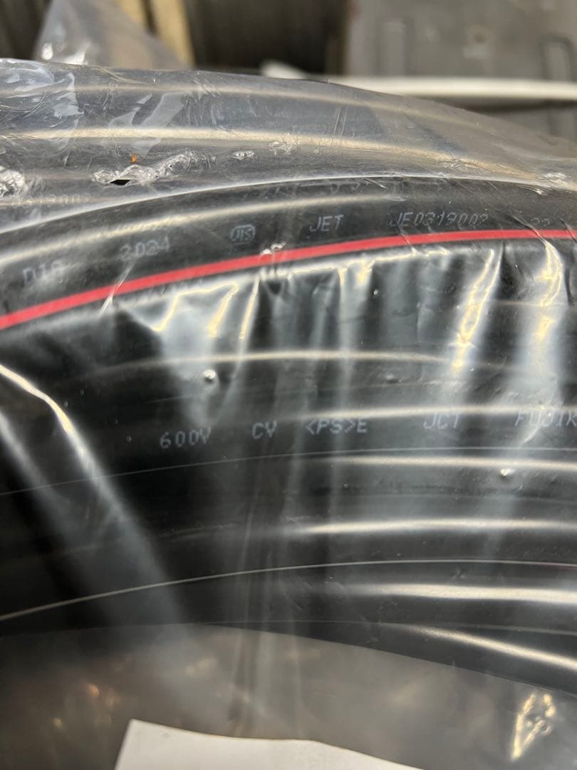 600V CVT22sq 30メートル 未使用品　フジクラ・ダイヤ　2024年製