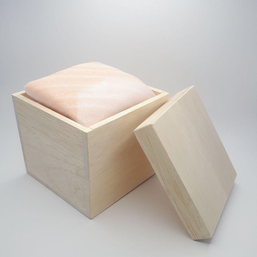 江戸切子　堀口硝子✩秀石　金赤色被せ　八角籠目 蓋物　【 美品 】