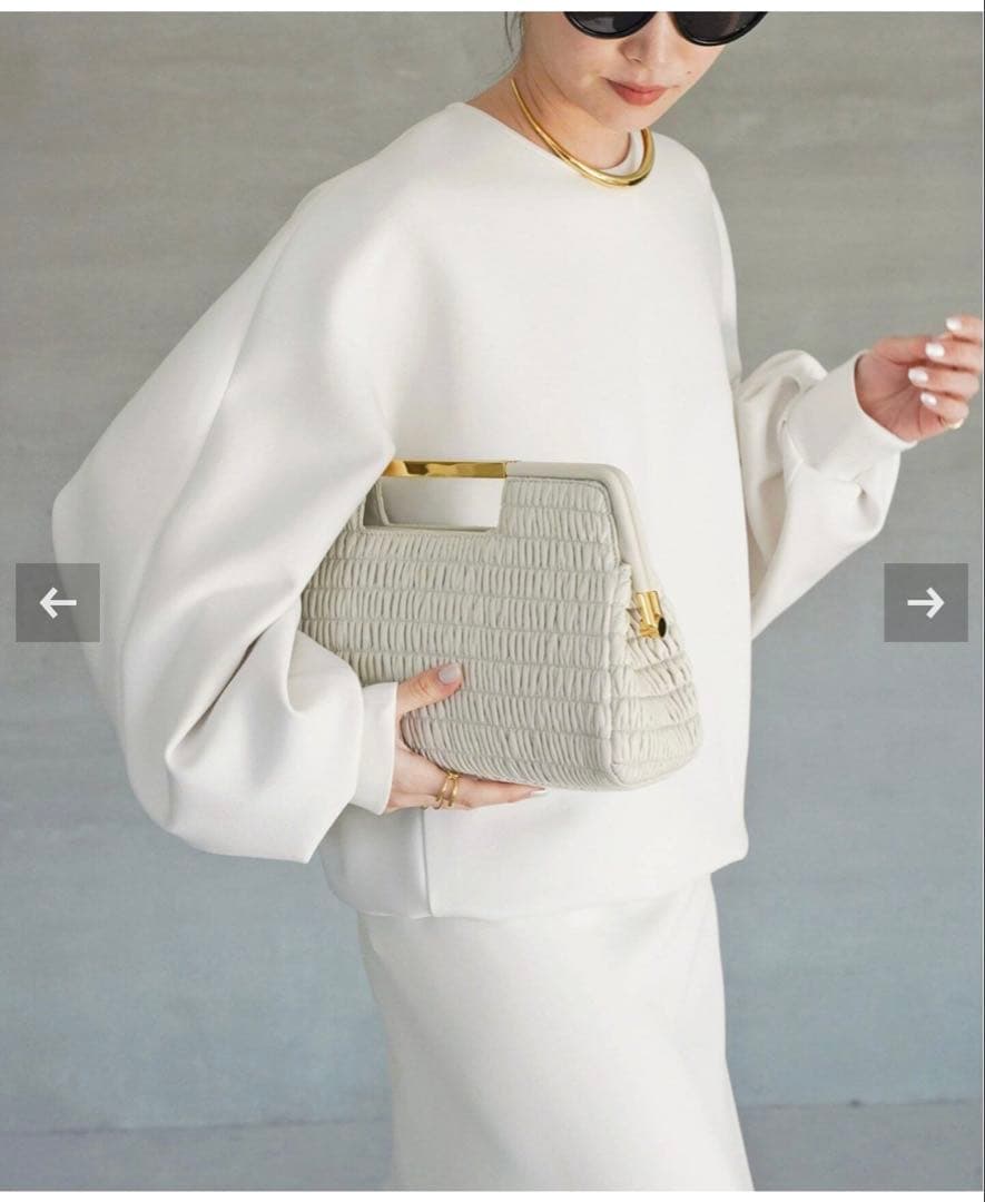 新品ドゥーズィエムクラス dumblefitクルーネックプルオーバー ホワイト