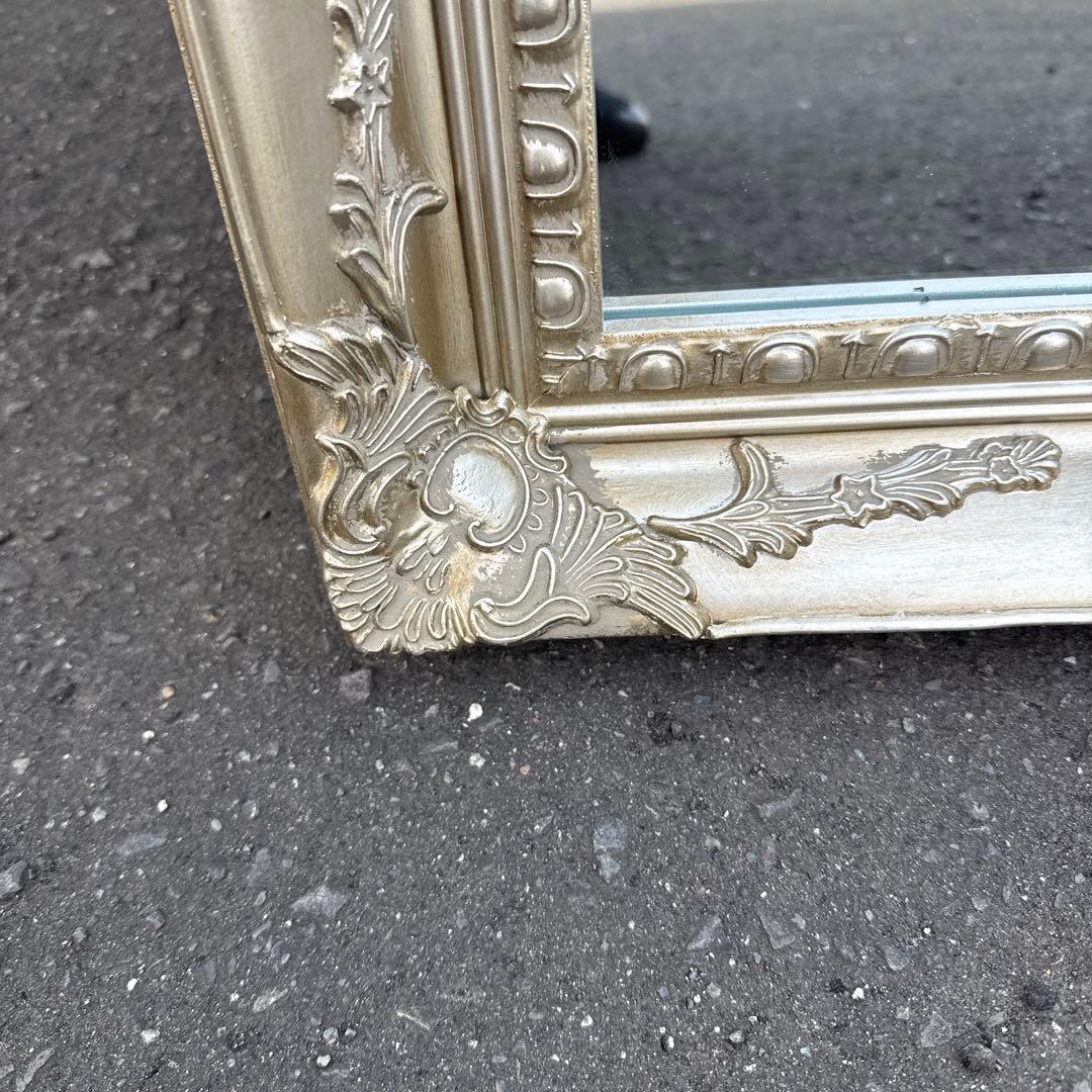 ☆イタリア製☆アンティーククラシック☆ゴールド☆スタンドミラー☆姿見　No.1