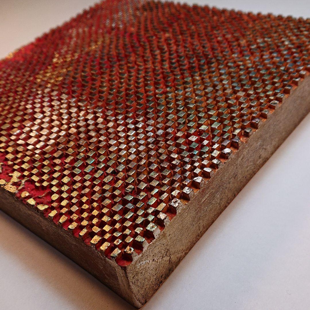 日本画/堤進の小品です。「相転移/そうてんい 時空の織り物#5」S0号