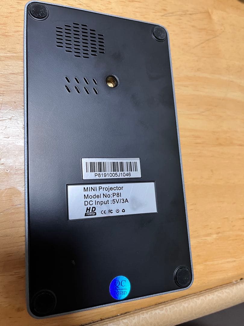 PTVDISPLAY プロジェクター Black P8Iミニプロジェクター 本体